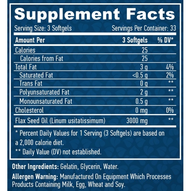 Haya Labs Organinis linų sėklų aliejus 1000 mg 100 minkštųjų gelių paveikslėlį Haya Labs Organinis linų sėklų aliejus 1000 mg 100 minkštųjų gelių nuotrauka