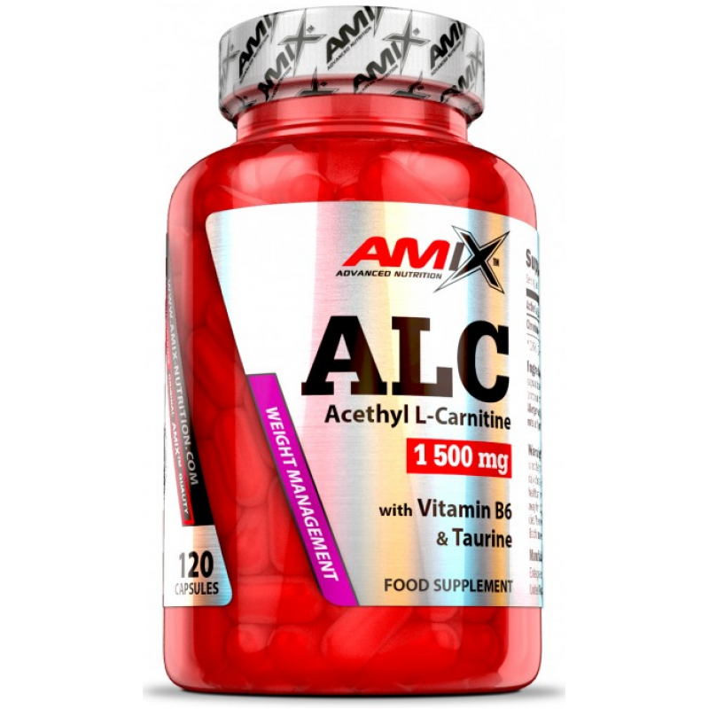 Amix Nutrition ALC plus Tauriin ja Vitamiin B6 120 kapslit