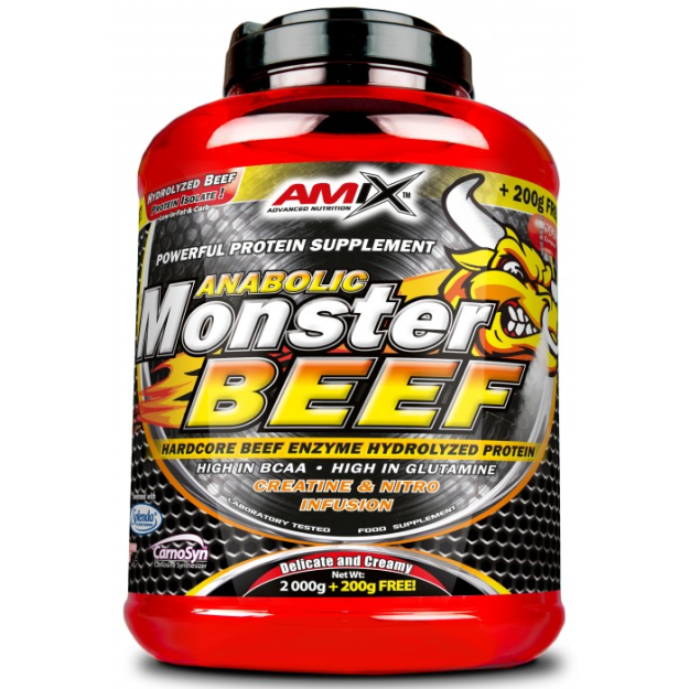 Amix Nutrition Anabolic Monster BEEF 90% говяжий протеин 2,2 кг картинка Amix Nutrition Anabolic Monster BEEF 90% говяжий протеин 2,2 кг фото