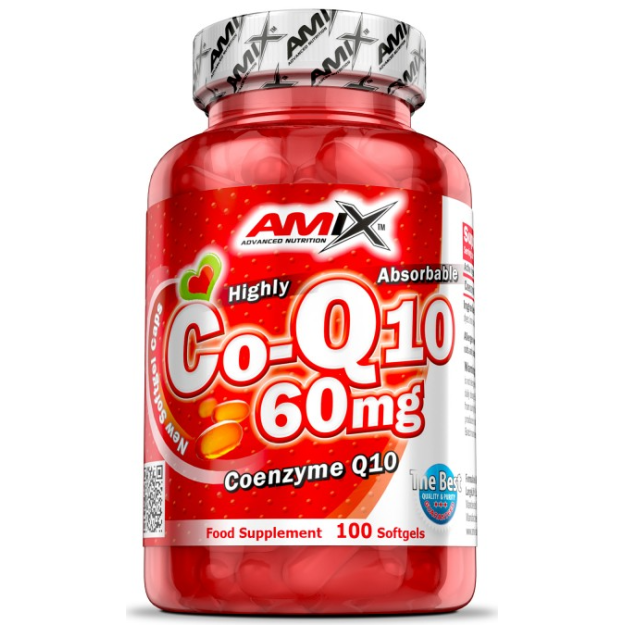 Amix Nutrition Koensüüm Q10 60 mg 100 geelkapslit pilt Amix Nutrition Koensüüm Q10 60 mg 100 geelkapslit foto