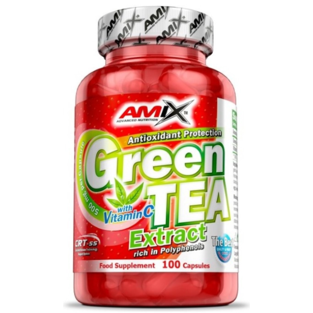 Amix Nutrition Green TEA Extract Экстракт зелёного чая с витамином С 100 капсул картинка Amix Nutrition Green TEA Extract Экстракт зелёного чая с витамином С 100 капсул фото
