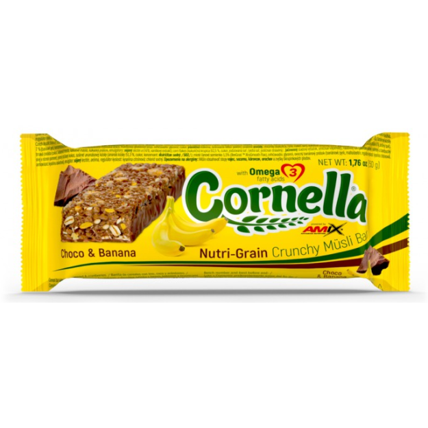 Amix Nutrition Cornella® Crunchy Muesli Bar 50 g Choco & Banana fotogrāfija