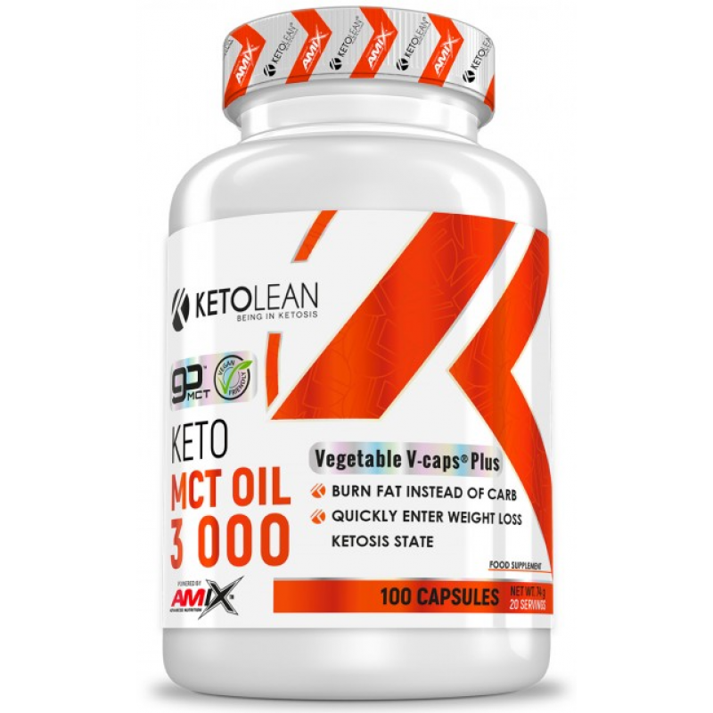 Amix Nutrition KetoLean® Keto goMCT® õli 3000 mg 100 Vegan kapslit foto