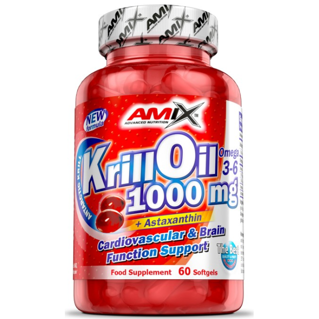 Amix Nutrition Krill Oil 1000 mg 60 softgels fotogrāfija