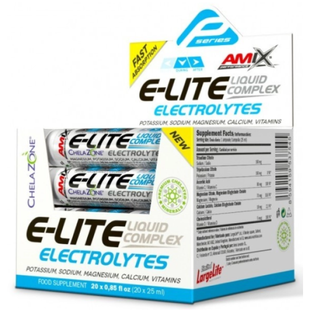 Amix Nutrition Performance Amix® E-Lite Vedelad elektrolüüdid 20x25 ml - apesliini foto