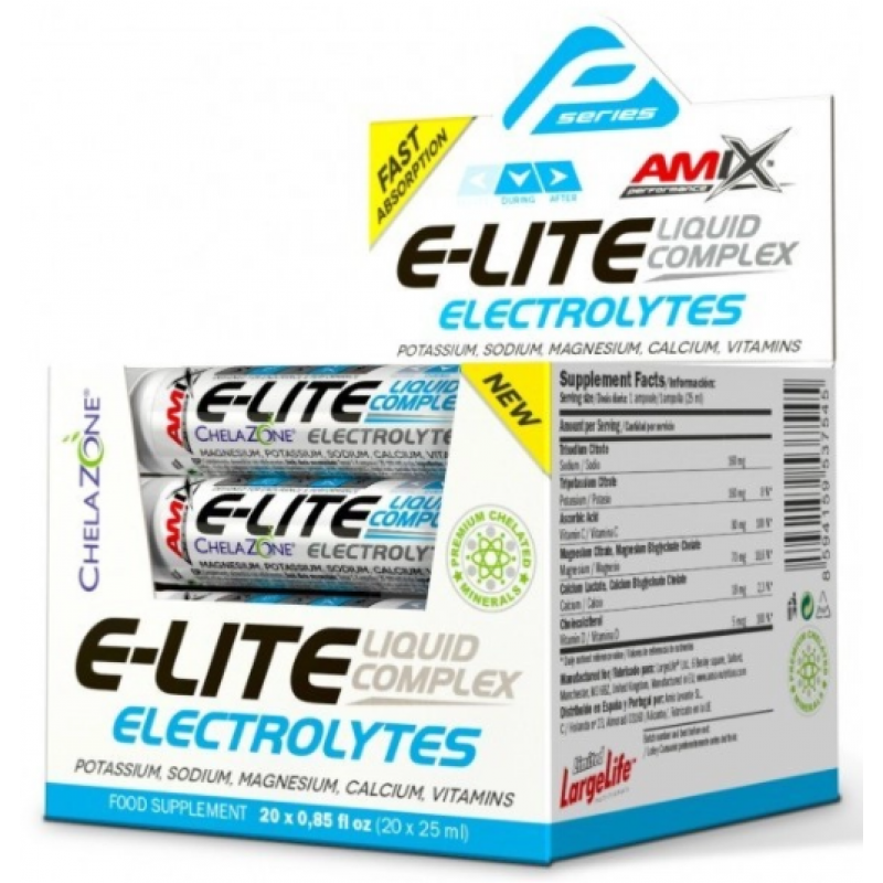 Amix Nutrition Performance Amix® E-Lite Vedelad elektrolüüdid 20x25 ml - apesliini