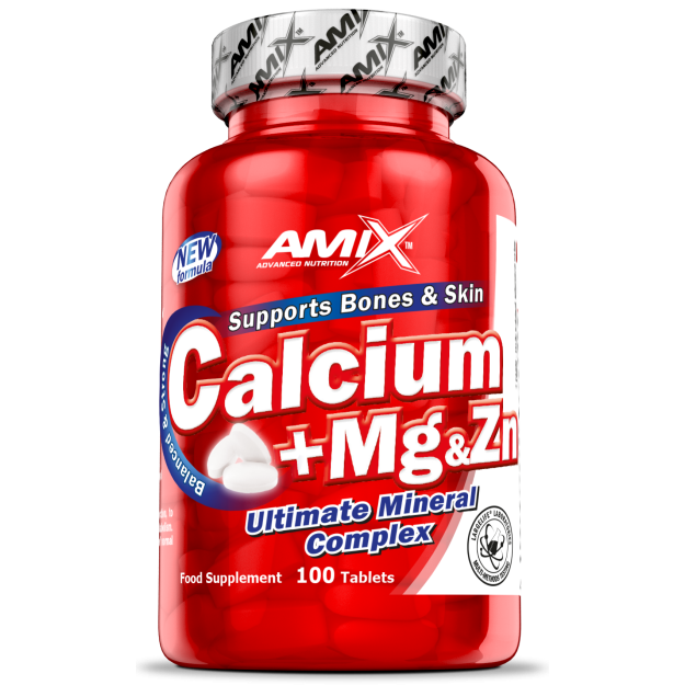 Amix Nutrition Ca + Mg + Zn 100 tablets bilde Amix Nutrition Ca + Mg + Zn 100 tablets fotogrāfija