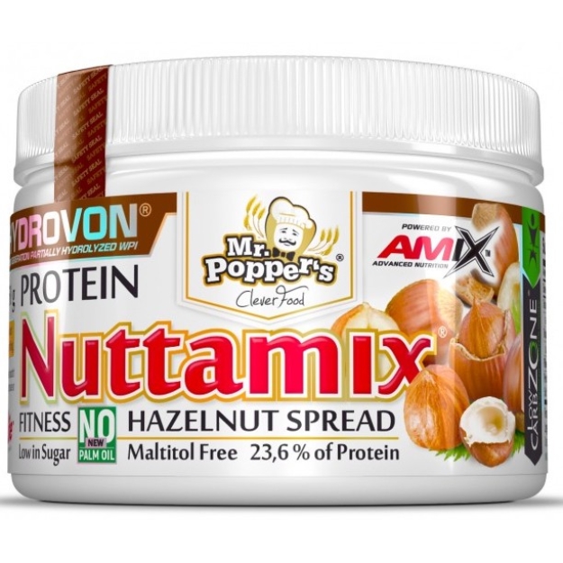 Amix Nutrition Mr.Popper ́s - Nuttamix® Protein Hazelnut Spread 250g with Hydrovon® фото
