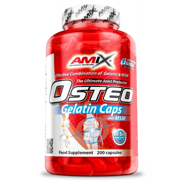 Amix Nutrition Osteo Gelatin - Комплекс на основе коллагена и MSM 200 капсул картинка Amix Nutrition Osteo Gelatin - Комплекс на основе коллагена и MSM 200 капсул фото