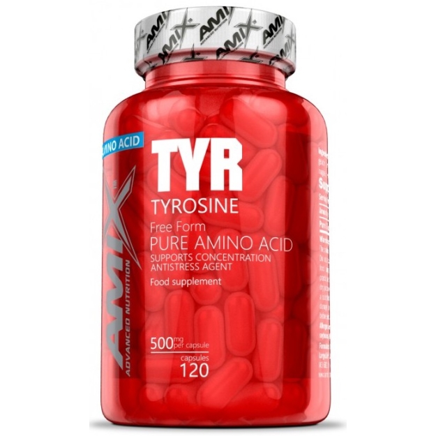 Amix Nutrition Türosiin 500 mg 120 kapslit pilt Amix Nutrition Türosiin 500 mg 120 kapslit foto