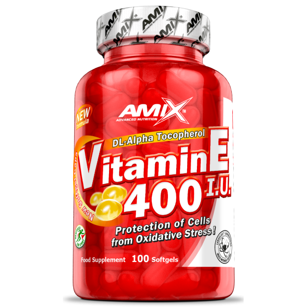 Amix Nutrition Vitamin E 400 IU 100 softgels picture Amix Nutrition Vitamin E 400 IU 100 softgels photo