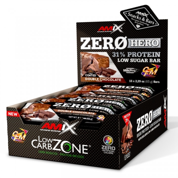 Amix Nutrition Low-Carb ZeroHero® Protein Bar 65 g picture Amix Nutrition Low-Carb ZeroHero® Protein Bar 65 g photo