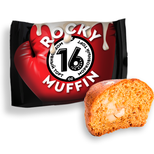 Mr Djemius Zero Rocky muffin - Carrot cake 55g bilde Mr Djemius Zero Rocky muffin - Carrot cake 55g fotogrāfija