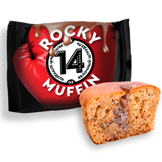Mr Djemius Zero Rocky muffin - õunastruudel 55g pilt Mr Djemius Zero Rocky muffin - õunastruudel 55g foto