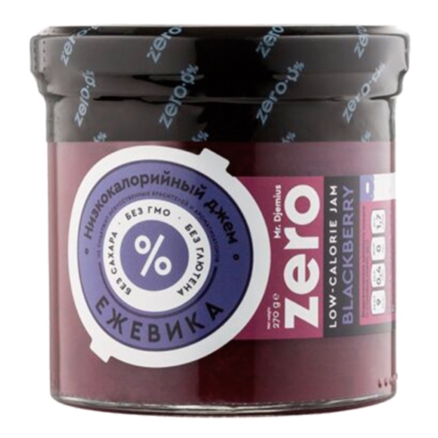 Mr Djemius Zero LOW-CALORIE JAM BLACKBERRY 270 ml bilde Mr Djemius Zero LOW-CALORIE JAM BLACKBERRY 270 ml fotogrāfija