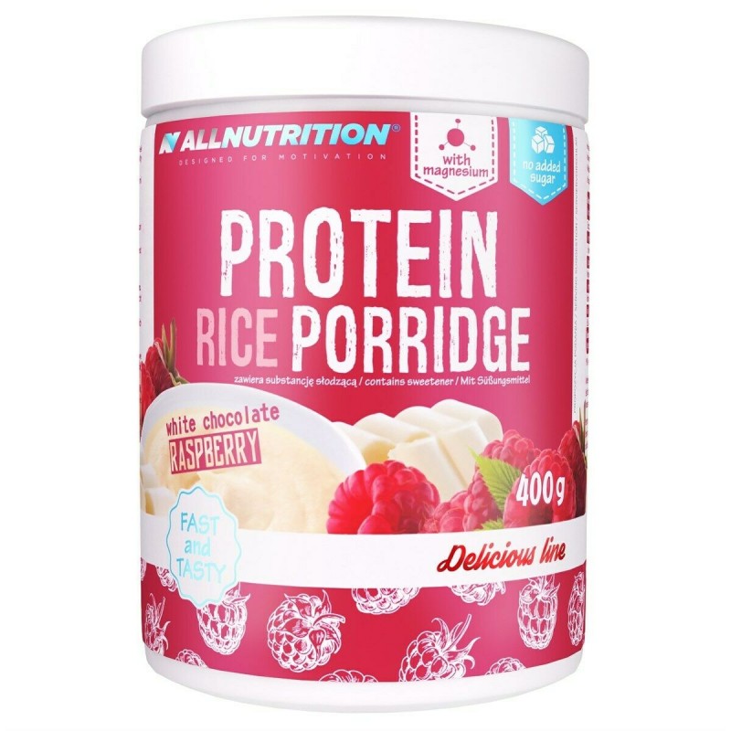 AllNutrition Protein Rice Porridge White Chocolate Raspberry 400g foto