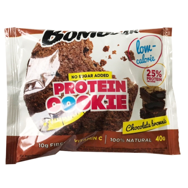Bombbar Proteiiniküpsis, šokolaadi browny 40g picture Bombbar Proteiiniküpsis, šokolaadi browny 40g photo