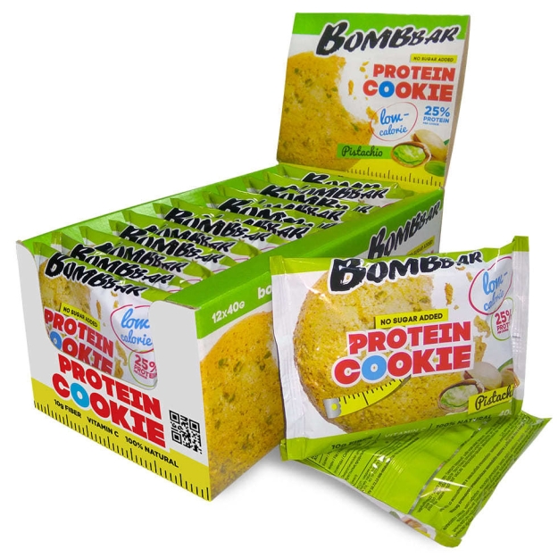 Bombbar Proteiiniküpsis pistaatsiapähkeli 40g picture Bombbar Proteiiniküpsis pistaatsiapähkeli 40g photo