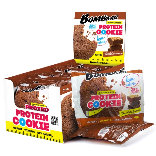Bombbar Proteiiniküpsis, šokolaadi browny 40g picture Bombbar Proteiiniküpsis, šokolaadi browny 40g photo