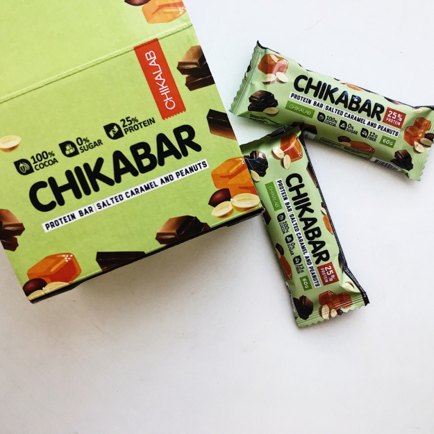 Bombbar Chikabar 60g salted caramel and peanuts picture Bombbar Chikabar 60g salted caramel and peanuts photo