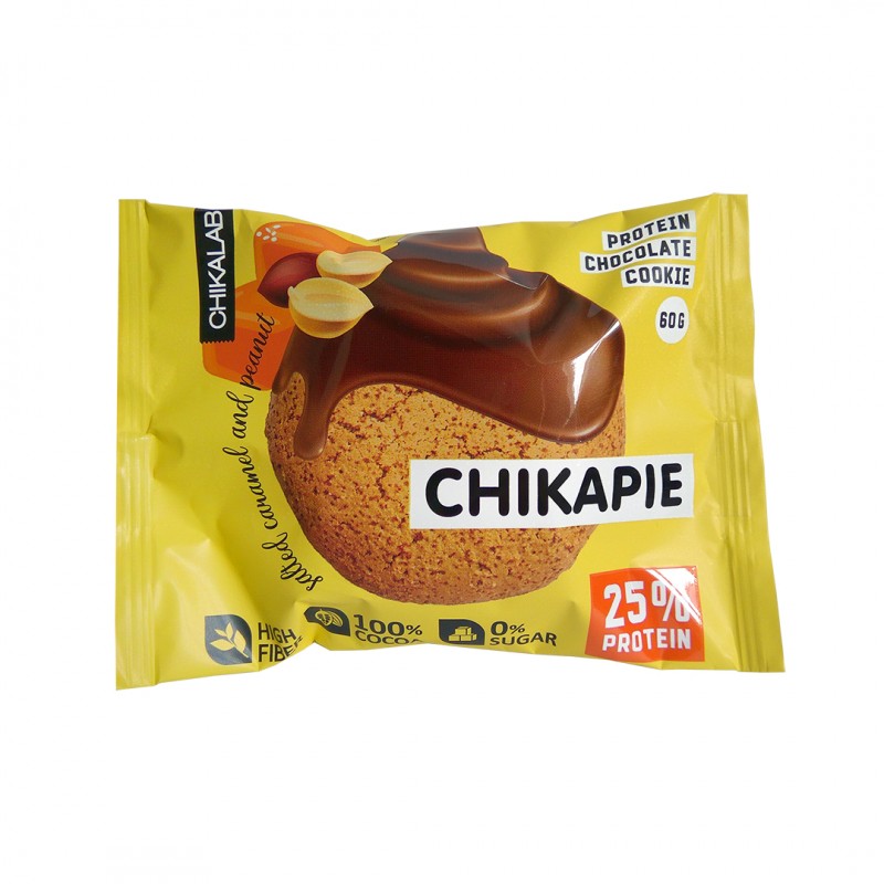 Bombbar Chikapie Proteiiniküpsis 60g x 9 , soolane karamell ja maapähkel foto