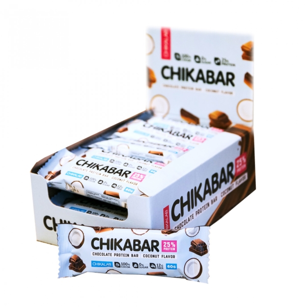 Bombbar Chikabar 60g coconut paveikslėlį Bombbar Chikabar 60g coconut nuotrauka