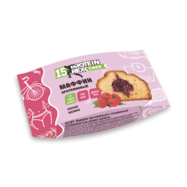 Protein Rex Valgurikas metsvaarika muffin 40g bilde Protein Rex Valgurikas metsvaarika muffin 40g fotogrāfija