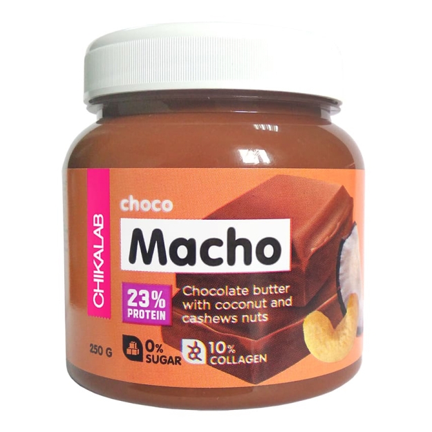 Bombbar Choko Macho šokolaadi pasta kookose ja cashew pähklitega 250g photo