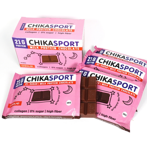 Bombbar Chika Sport milk chocolate 100 g bilde Bombbar Chika Sport milk chocolate 100 g fotogrāfija