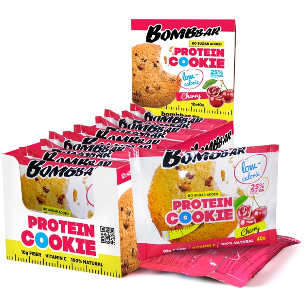 Bombbar Proteiiniküpsis 40g, Kirsi picture Bombbar Proteiiniküpsis 40g, Kirsi photo
