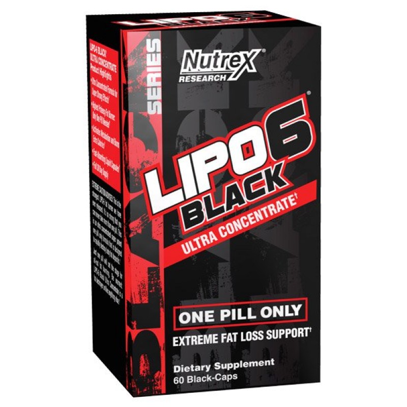 Nutrex Lipo 6 black Ultra Concentrate, Extreme weight loss support 60 kapslit