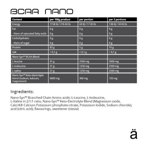 Ä Nano supps BCAA 420g picture Ä Nano supps BCAA 420g photo