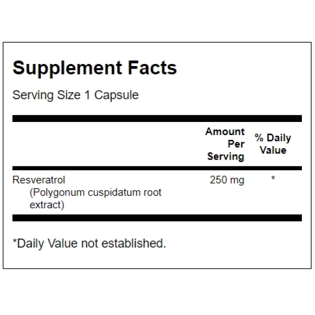 Swanson Resveratrol 250 mg 30 kapsulių paveikslėlį Swanson Resveratrol 250 mg 30 kapsulių nuotrauka
