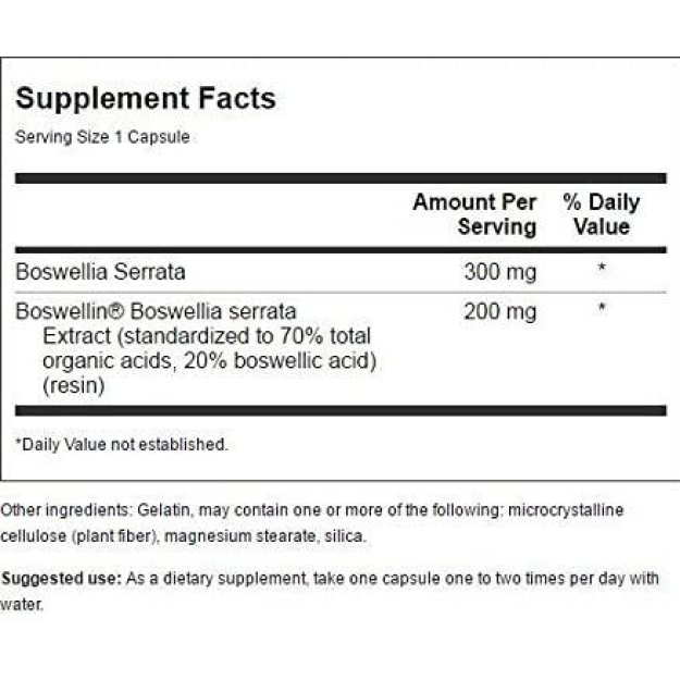 Swanson Boswellia serrata 120 kapsulių paveikslėlį Swanson Boswellia serrata 120 kapsulių nuotrauka