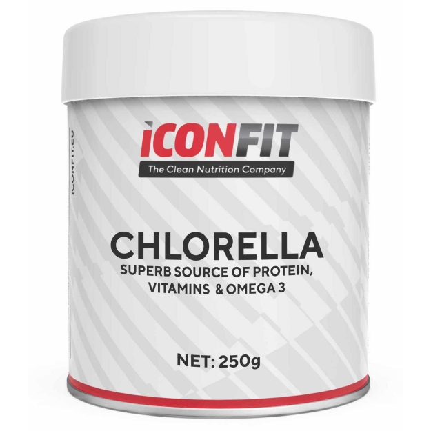 Iconfit Chlorella 250 g paveikslėlį Iconfit Chlorella 250 g nuotrauka