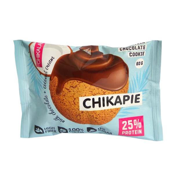 Bombbar Proteiiniküpsis 60g , chikapie šokolaad ja kookos bilde Bombbar Proteiiniküpsis 60g , chikapie šokolaad ja kookos fotogrāfija