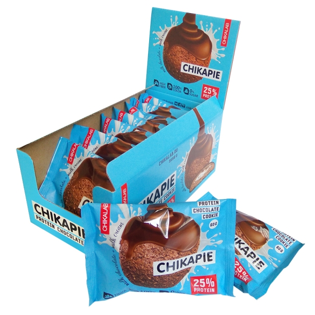Bombbar ПРОТЕИНОВОЕ ПЕЧЕНЬЕ 60G x 9 , CHIKAPIE шоколад картинка Bombbar ПРОТЕИНОВОЕ ПЕЧЕНЬЕ 60G x 9 , CHIKAPIE шоколад фото