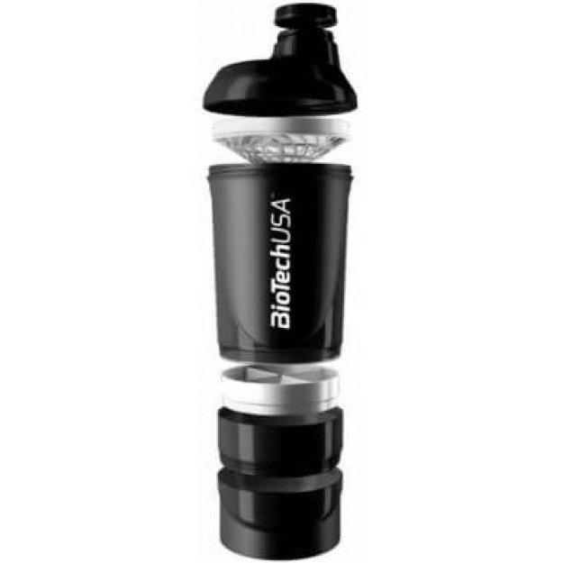 Biotech USA Shaker Wave + 600 ml (+ 250 ml + 100 ml) bilde Biotech USA Shaker Wave + 600 ml (+ 250 ml + 100 ml) fotogrāfija