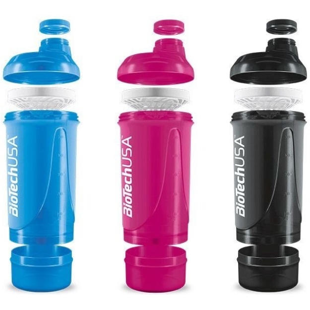 Biotech USA Wave+ Compact purtyklė 500 ml (+150 ml) paveikslėlį Biotech USA Wave+ Compact purtyklė 500 ml (+150 ml) nuotrauka