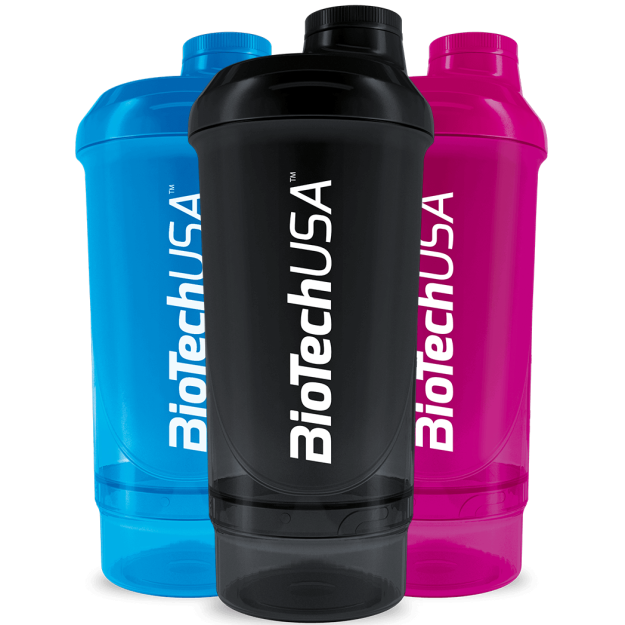 Biotech USA Wave+ Compact purtyklė 500 ml (+150 ml) paveikslėlį Biotech USA Wave+ Compact purtyklė 500 ml (+150 ml) nuotrauka