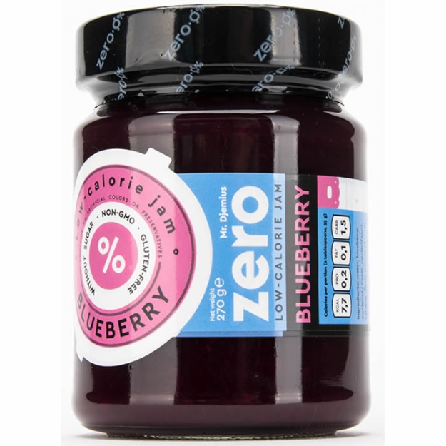 Mr Djemius Zero Vähese kalorisisaldusega moos, Mustika 270 g photo