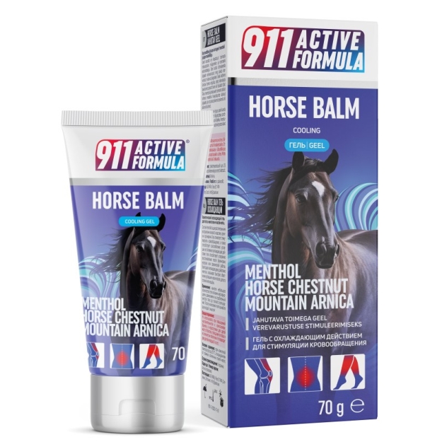 911 Active Formula Horse Balm dzesēšanas želeja 70 g 911 Active Formula Horse Balm dzesēšanas želeja 70 g