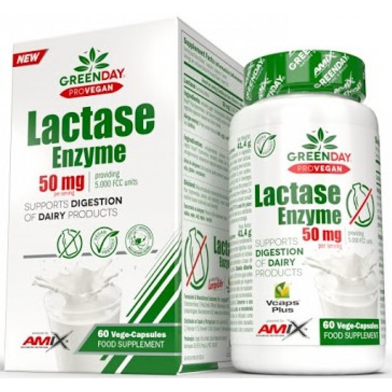 Amix Nutrition Greenday® ProVegan Lactase Enzyme 60 vege kapslit foto