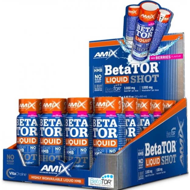 Amix Nutrition BetaTOR® Liquid SHOT 20 x 60 ml paveikslėlį Amix Nutrition BetaTOR® Liquid SHOT 20 x 60 ml nuotrauka