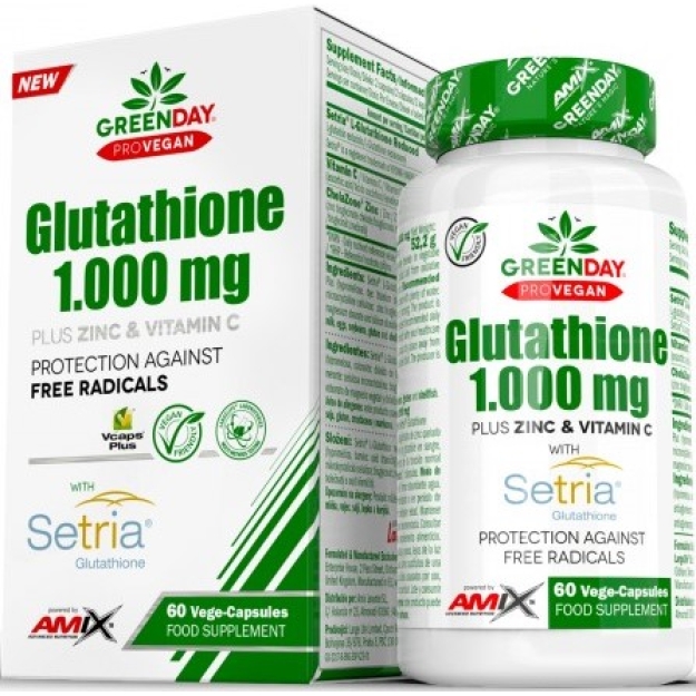 GreenDay® ProVEGAN Setria® Glutathione 1000 mg 60 vege capsules