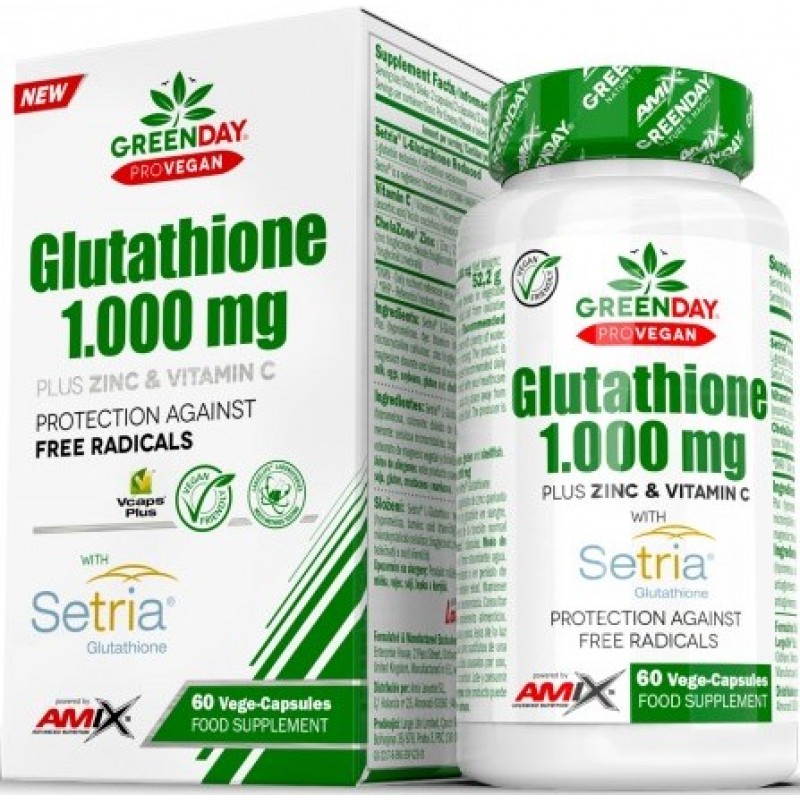 Amix Nutrition GreenDay® ProVEGAN Setria® Glutathione 1000 mg 60 vege kapslit