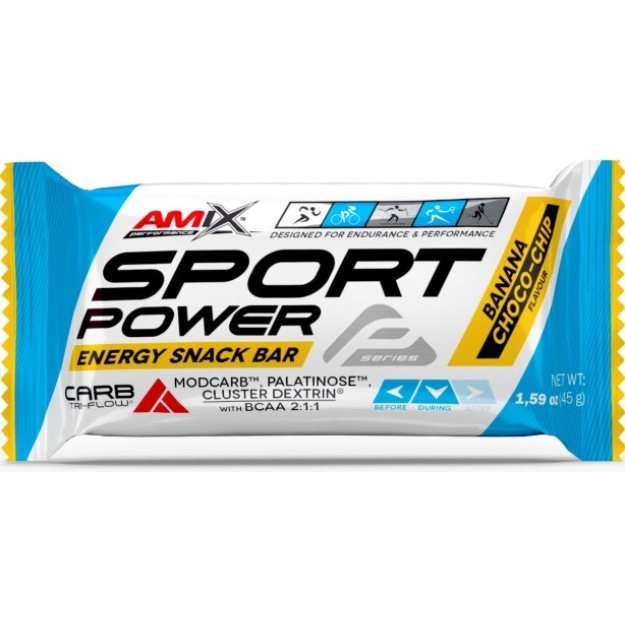 Amix Nutrition Performance Amix® Sport Power energiabatoon 45 g - banaan ja šokolaadilaastud foto