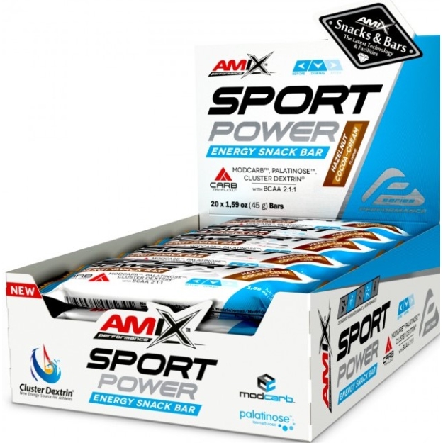 Performance Amix® Sport Power energy snack bar 45 g - hazelnut cocoa-cream Performance Amix® Sport Power energy snack bar 45 g - hazelnut cocoa-cream