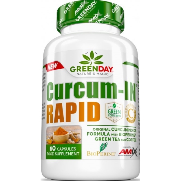 Amix Nutrition GreenDay® Curcum-IN Rapid 60 kapsulių nuotrauka