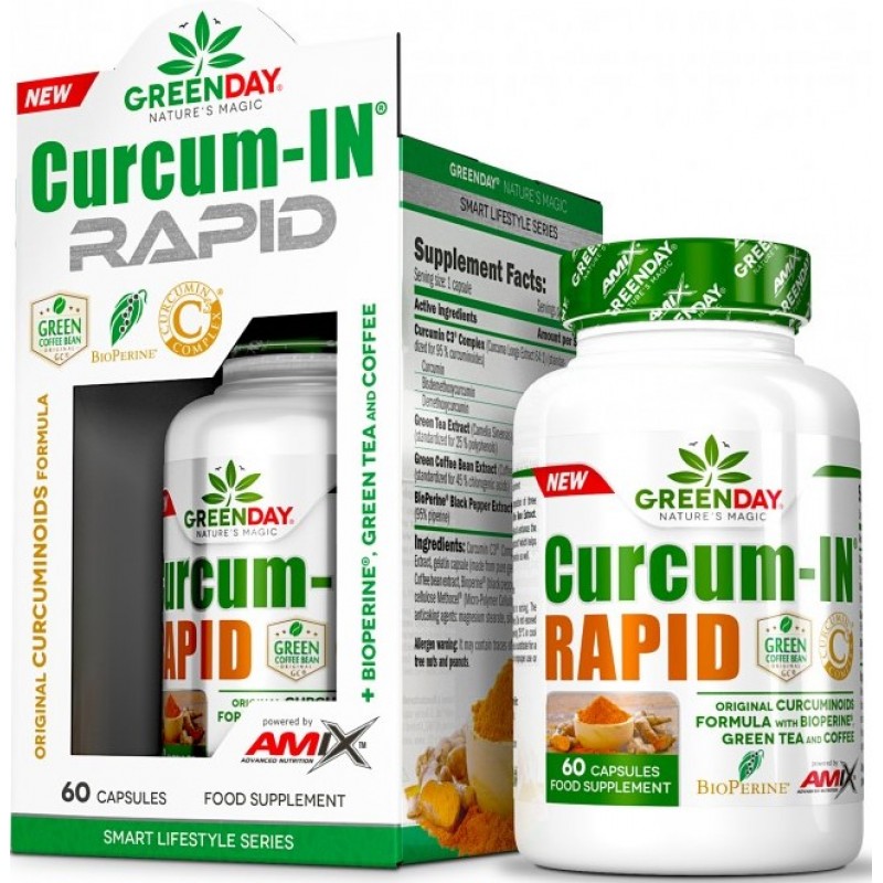Amix Nutrition GreenDay® Curcum-IN Rapid 60 kapslit foto